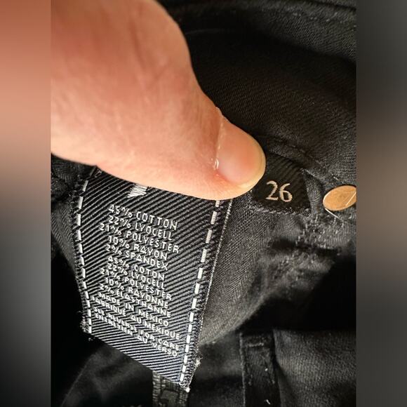 7 for all mankind kimmie crop contour waist skinny size 26 - Picture 11 of 16